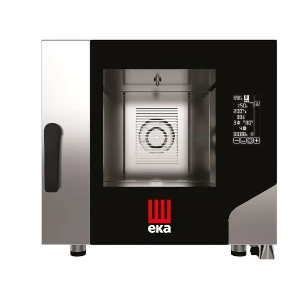 Cuptor electric profesional cu convectie pentru gastronomie, Millennial Black Mask Gastro, 5 tavi x GN 1/1, 730×784×(H)700 mm, Hendi