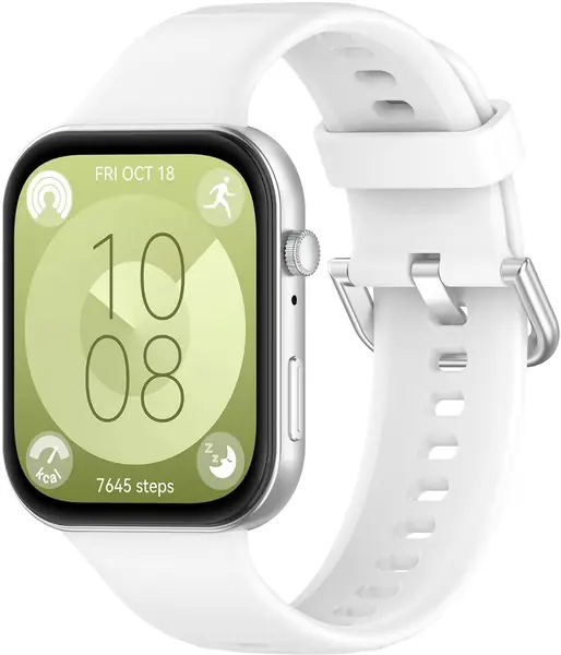 4wrist Curea din silicon pentru Huawei Fit 3 - White