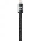 Cablu de date / incarcare TECH USB Lightning PREMIUM 2m Transfer date Incarcare Sincronizare Flexibil Compatibilitate iPhone  Negru