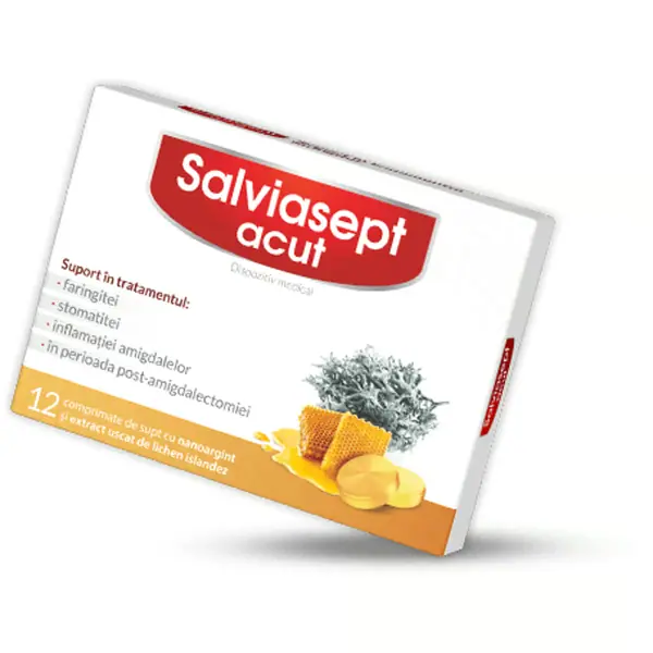 ZDROVIT SALVIASEPT ACUT 12 COMPRIMATE DE SUPT