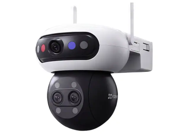 Camera wireless EZVIZ CS-C90f (5MP+5MP+5MP), 3K, 3 Lentile, Wi-Fi 6 Dual-Band, detectie AI, zoom 12x, iluminare duala 40m, audio bidirectional