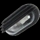 Lampa ovala din plastic, E27, 60W, IP44, negru