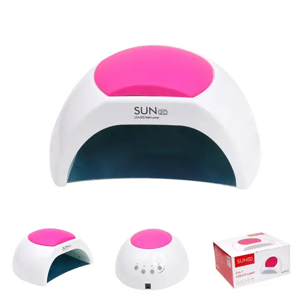 Lampa Unghii UV Led SUN 2C, 48W - Model Nou - Baza Oglinda