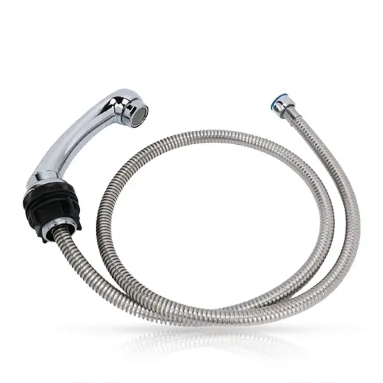 Furtun + para dus scafa frizerie - MENOSER - Silver - 703A