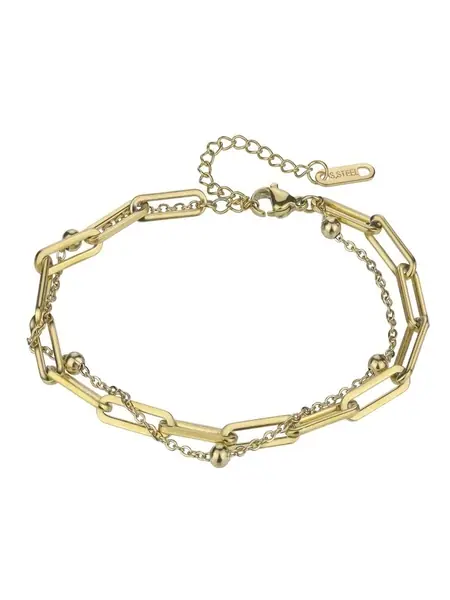 Marc Malone Brățară dublă din lanț Holly Gold Bracelet MCB24021G