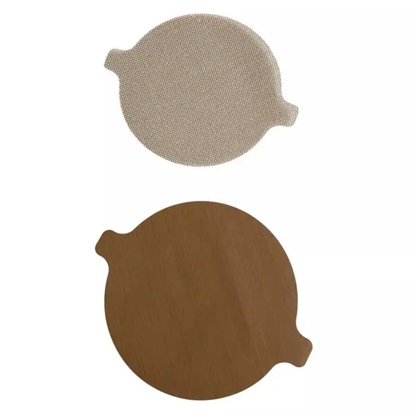 Set 2 paduri pentru friteuza NoStik 1EEE774, 23.5/25.5 cm, Reutilizabile, Acoperire antiaderenta, Bej